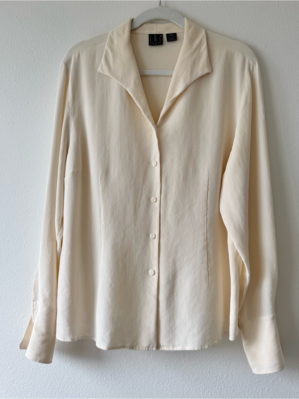 INC 100% Silk Shirt Blouse